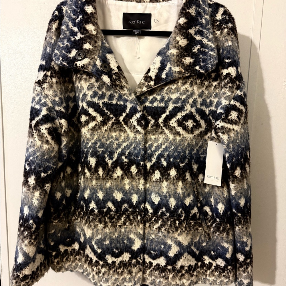 Karen Kane over-sized funnel jacket